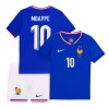 Camisola + Calções França Mbappé 10 Criança Equipamento 1ª Euro 2024